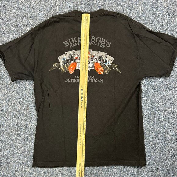 Biker Bob's Motown Detroit Harley Davidson T Shirt Sz L - Picture 8 of 9